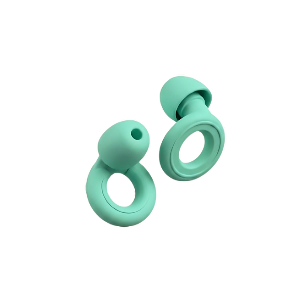 Bouchons d'oreilles pour enfants Quiet Kids verts, embouts en silicone souple dès la taille XS