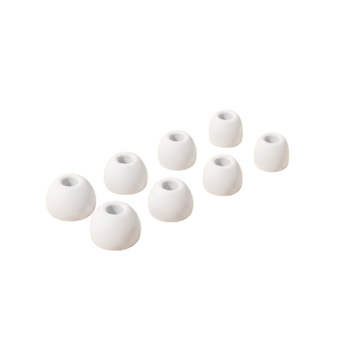 Embouts de rechange Quiet blancs - silicone souple, lot XS/S/M/L