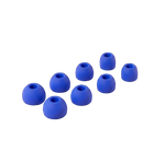 Embouts de rechange Quiet bleu royal - silicone souple, lot XS/S/M/L