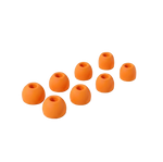 Embouts de rechange Quiet orange - silicone souple, lot XS/S/M/L