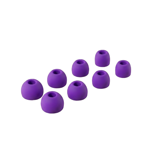 Embouts de rechange Quiet violets - silicone souple, lot XS/S/M/L