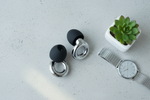Quiet Social argent lifestyle béton montre