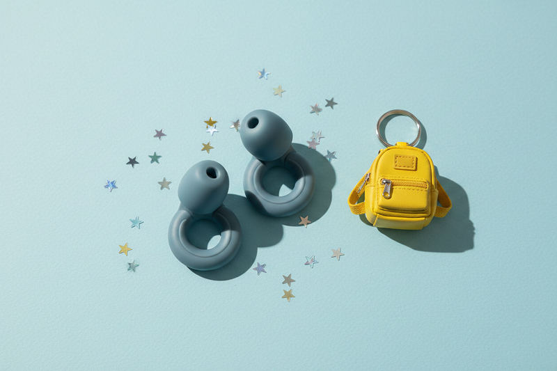 Quiet Kids bleu lifestyle confettis sac
