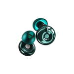 Bouchons d'oreilles QUIET Adapte vert émeraude avec embouts en silicone et molette de réglage ajustable