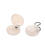 Étui de rangement rond et transparent QUIET pour protéger des bouchons d'oreilles, design empilable en plastique
