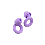 Bouchons d'oreilles pour enfants Quiet Kids violets, embouts en silicone souple dès la taille XS