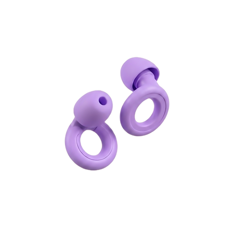 Bouchons d'oreilles pour enfants Quiet Kids violets, embouts en silicone souple dès la taille XS