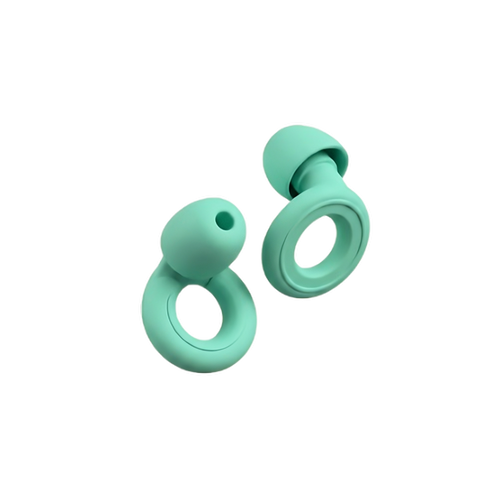 Bouchons d'oreilles pour enfants Quiet Kids verts, embouts en silicone souple dès la taille XS